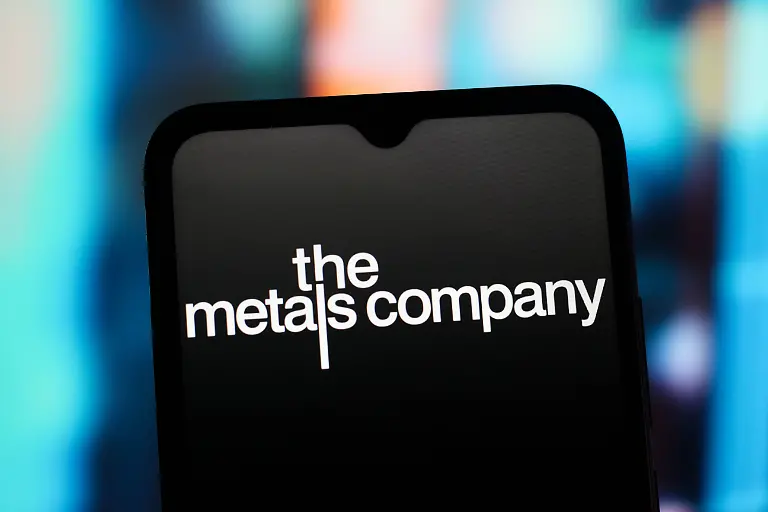 Photo-illustrations-in-Canada-31-Jul-2025-In-this-photo-illustration-the-Metals-Company-logo-is-seen-displayed-on-a-smartphone-screen