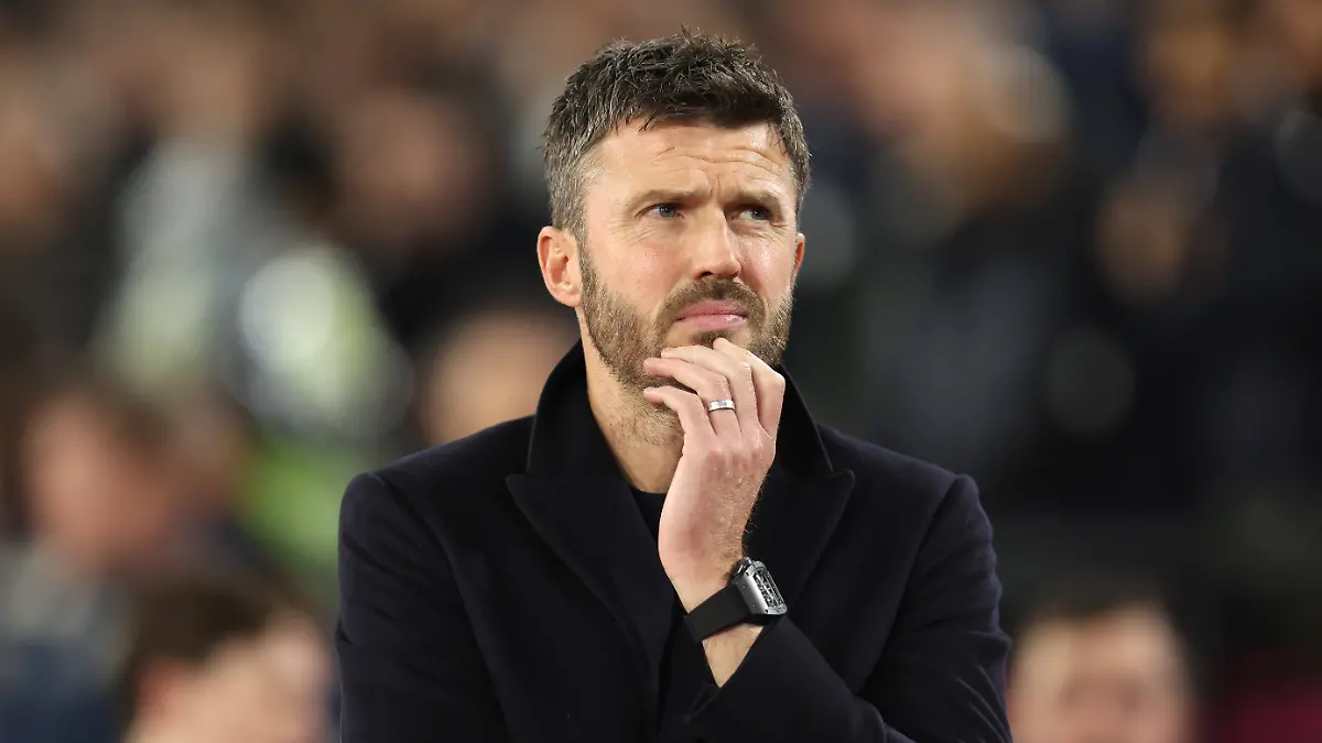 West-Ham-v-Man-Utd-10-February-2026-London-Premier-League-Football-West-Ham-United-v-Manchester-United-ManU-Manchester-United-caretaker-manager-Michael-Carrick-Photo-Charlotte-Wilson-Offside-London-UK-West-Ham-gegen-Man-Utd-10