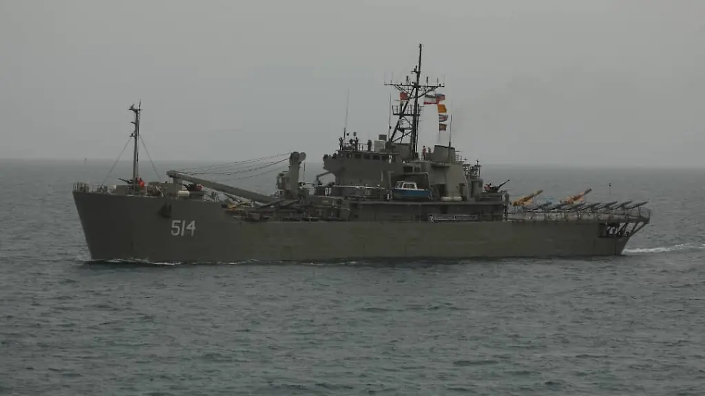 July-15-2022-INDIAN-OCEAN-INDIAN-OCEAN-IRAN-This-handout-picture-provided-by-the-Iranian-Army-official-website-shows-a-view-of-the-Iranian-navy-vessel-IRIS-Lavan-514-carrying-a-stack-of-military-unmanned-aerial-vehicles-UAVs-or-drones-atop-its-deck-in-the-Indian-ocean-on-July-15-2022-Iran-s-navy-on-July-15-unveiled-its-first-division-of-ships-and-submarines-capable-of-carrying-armed-drones-as-US-President-Joe-Biden-tours-the-Middle-East-The-announcement-comes-as-Biden-undertakes-his-first-presidential-visit-to-Israel-where-he-and-the-Jewish-state-s-caretaker-Prime-Minister-Yair-Lapid-on-Thursday-signed-a-security-pact-reinforcing-their-common-front-against-Iran