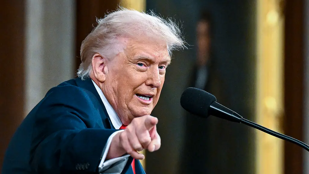 WASHINGTON-DC-FEBRUARY-24-U-S-President-Donald-Trump-delivers-the-State-of-the-Union-address-during-a-joint-session-of-Congress-in-the-House-Chamber-at-the-Capitol-on-February-24-2026-in-Washington-DC-Trump-delivered-his-address-days-after-the-Supreme-Court-struck-down-the-administration-s-tariff-strategy-and-amid-a-U-S-military-buildup-in-the-Persian-Gulf-threatening-Iran
