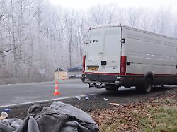 18 12 2016 Novska Migrants Van Still Parked In Front Of The Pay Toll Novska Last Night Police Found 60 Migrants