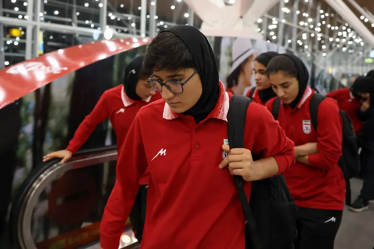 Members-of-the-Iranian-women-s-national-soccer-team-arrive-at-Terminal-1-of-Kuala-Lumpur-International-Airport-after-attending-a-match-in-Group-A-of-the-AFC-Women-s-Asian-Cup-in-Australia-at-Sepang-Malaysia-March-11-2026