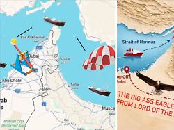 Alle Alternativen undenkbar?: Bei der Straße von Hormus hilft nur noch Galgenhumor