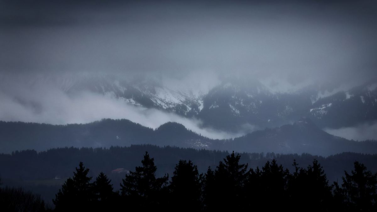 Statt Sonne wieder Wolken und Regen