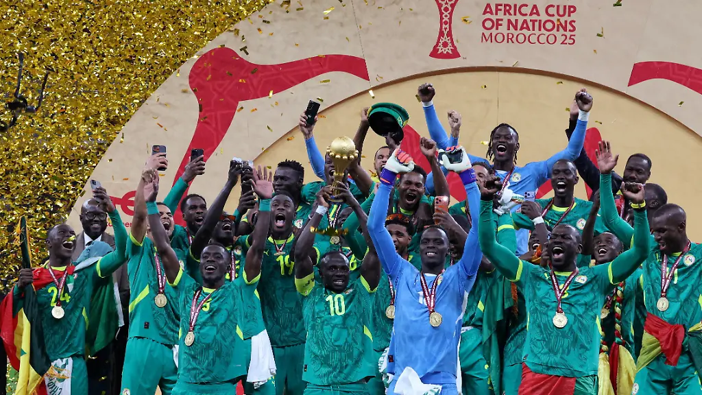 FILE-PHOTO-Soccer-Football-CAF-Africa-Cup-of-Nations-Morocco-2025-Final-Senegal-v-Morocco-Prince-Moulay-Abdellah-Stadium-Rabat-Morocco-January-18-2026-Senegal-s-Sadio-Mane-lifts-the-trophy-with-teammates-as-they-celebrate-after-winning-the-Africa-Cup-of-Nations-REUTERS-Amr-Abdallah-Dalsh-File-Photo