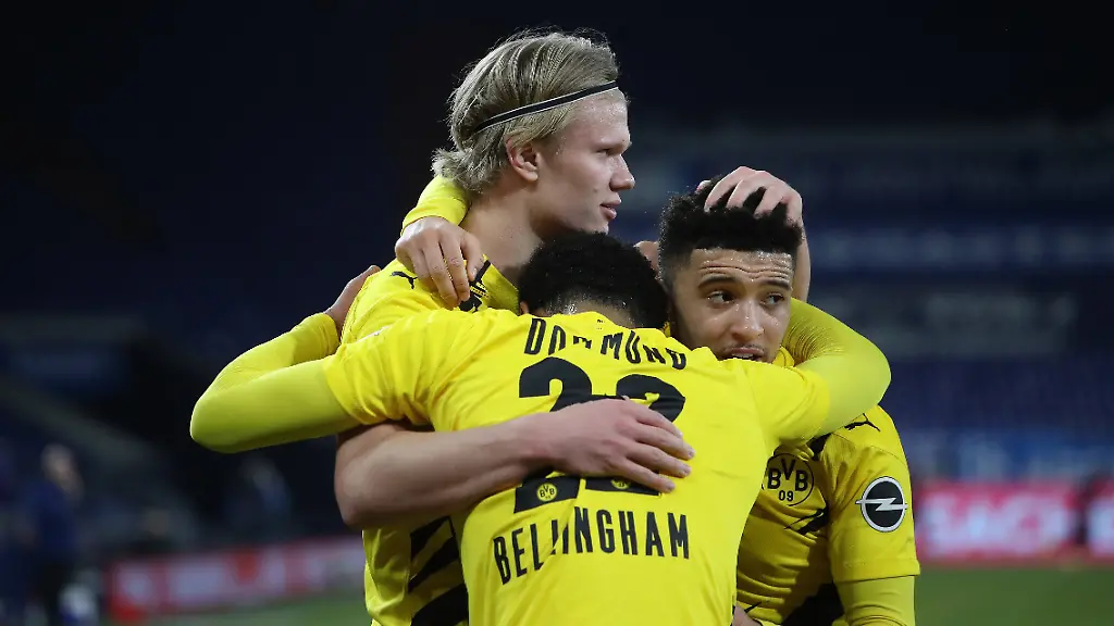 firo-20-02-2021-Fussball-Fussball-1-Bundesliga-Saison-2020-21-FC-Schalke-04-BVB-Borussia-Dortmund-firo-20-02-2021-Fussball-Fussball-1