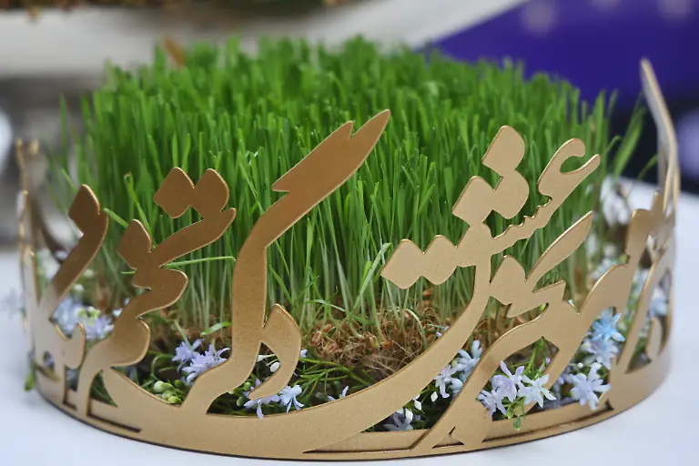 Traditional-items-adorn-a-Haft-Sin-Haft-Seen-an-arrangement-of-seven-symbolic-items-that-all-begin-with-the-letter-S-in-Farsi-displayed-during-the-Nowruz-Bazaar-a-Persian-New-Year-market-during-Nevruz-celebrations-in-Toronto-Canada-on-March-1-2025-Nevruz-also-known-as-Norooz-Nourooz-Newroz-or-Nowruz-means-new-day-and-marks-the-first-day-of-Spring-It-is-also-celebrated-in-Iran-Afghanistan-Azerbaijan-Albania-Bashkortostan-Bahrain-Georgia-Turkmenistan-Tajikistan-Uzbekistan-Kyrgyzstan-and-Kazakhstan-as-well-as-among-various-other-Iranian-and-Turkic-peoples-in-Iraqi-Kurdistan-Syria-Lebanon-Pakistan-India-northwestern-China-the-Caucasus-the-Crimea-and-the-Balkans-Photo-by-Creative-Touch-Imaging-Ltd
