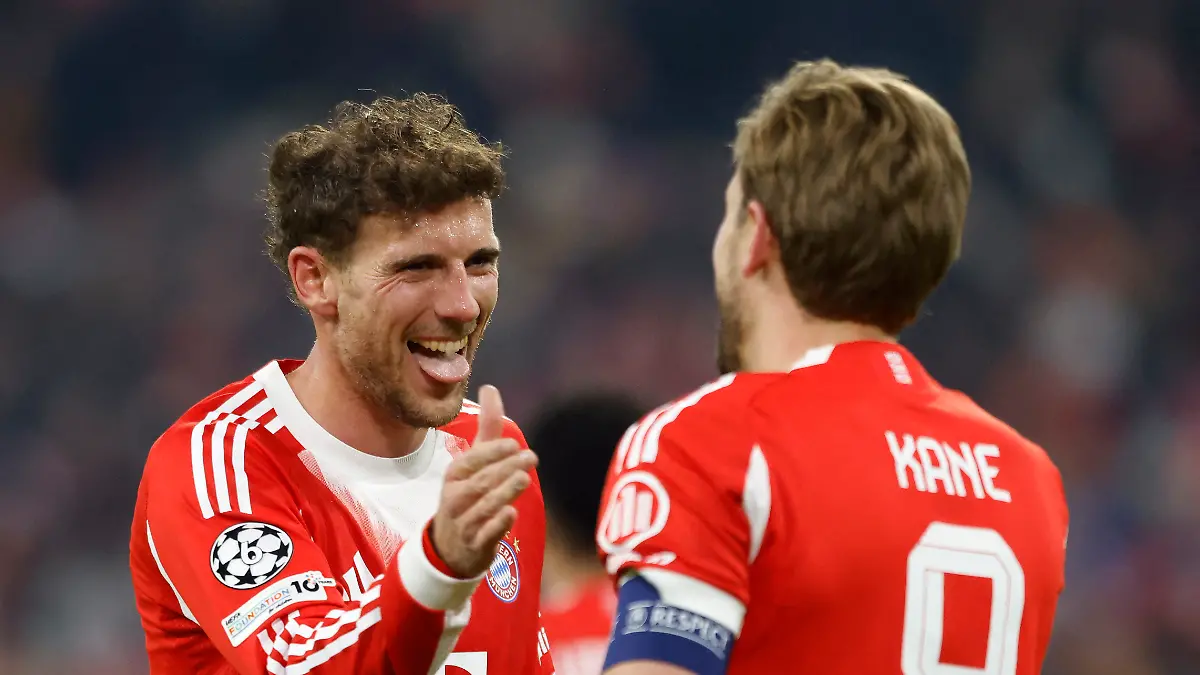 Soccer-Football-UEFA-Champions-League-Round-of-16-Second-Leg-Bayern-Munich-v-Atalanta-Allianz-Arena-Munich-Germany-March-18-2026-Bayern-Munich-s-Harry-Kane-celebrates-scoring-their-second-goal-with-Leon-Goretzka-REUTERS-Michaela-Stache