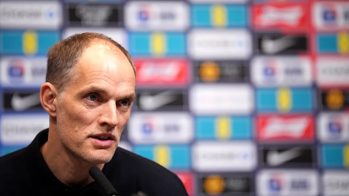 England-Press-Conference-Wembley-Stadium-Friday-March-20th-England-manager-Thomas-Tuchel-during-a-press-conference-at-Wembley-Stadium-London-Picture-date-Friday-March-20-2026-Photo-credit-should-read-James-Manning-PA-Wire-RESTRICTIONS-Use-subject-to-FA-restrictions-Editorial-use-only-Commercial-use-only-with-prior-written-consent-of-the-FA-No-editing-except-cropping