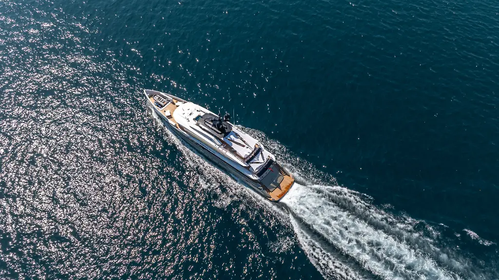 An-incredibly-opulent-party-yacht-has-hit-the-high-seas-but-itll-cost-you-the-best-part-of-400-000-to-charter-it-for-a-week-The-Eternal-Spark-departed-from-West-Istanbul-Marina-in-late-June-beginning-a-summer-voyage-across-the-Mediterranean-before-debuting-at-the-2024-Monaco-Yacht-Show-in-September-The-Eternal-Spark-is-a-masterpiece-of-design-and-engineering-featuring-exterior-design-and-naval-architecture-by-Unique-Yacht-Design-and-the-interior-expertise-of-Hot-Lab-Designed-for-entertaining-as-a-yacht-that-can-be-chartered-for-374-500-a-week-it-features-five-bars-and-seven-distinct-areas-for-entertaining-including-a-vast-beach-club-with-a-jacuzzi-the-size-of-a-small-swimming-pool-and-sauna-Matija-Longin-the-manager-of-Eternal-Spark-says-Eternal-Spark-was-designed-to-provide-unparalleled-comfort-and-relaxation-for-all-guests-whether-they-are-from-Turkiye-the-United-States-Europe-Asia-or-China-Emrecan-Oezguen-CEO-of-Unique-Yacht-Design-highlights-the-yacht-s-innovative-features-stating-Our-design-focus-centers-on-creating-expansive-sheltered-open-decks-These-yachts-offer-an-outstanding-layout-with-ample-spaces-to-enjoy-daily-activities-With-a-sleek-sporty-and-elegant-exterior-Bilgin-163-series-yachts-boast-extensive-exterior-areas-including-a-vast-beach-club-complemented-by-a-sauna-The-yachts-design-integrates-both-aesthetic-beauty-and-functional-space-ensuring-every-guest-experiences-luxury-at-its-finest-The-499-GT-platforms-expansive-21-meter-sundeck-12-metre-bridge-deck-aft-and-spacious-main-deck-aft-create-generous-areas-for-relaxation-and-socialising-The-yacht-is-built-with-over-200-different-materials-featuring-top-notch-amenities-and-the-latest-entertainment-technology