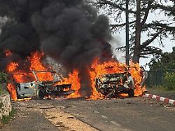 Angriff auf Norden Israels: Mann verbrennt nach Hisbollah-Angriff in seinem Auto