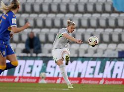 GER Fussball Frauen Bundesliga FC Carl Zeiss Jena Vs VFL Wolfsburg 18 03 2026 Jena Ernst Abbe Sportfeld Ad Hoc Arena GER Saison 2025 2026 Google Pixel Frauen Bundesliga 15