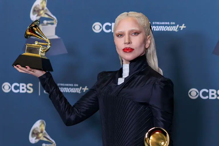 February-1-2026-Los-Angeles-California-USA-Lady-Gaga-at-the-68th-Annual-Grammy-Awards-press-room-on-Sunday-February-1-2026-at-Crypto-com-Arena-in-Los-Angeles-California
