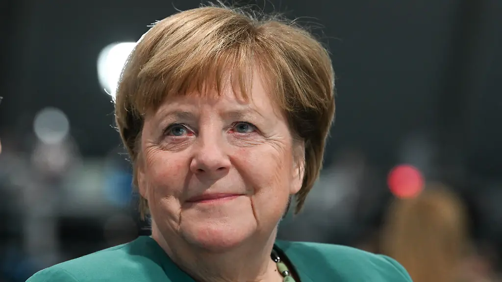 Former-German-Chancellor-and-member-of-the-conservative-Christian-Democratic-Union-CDU-Angela-Merkel-attends-the-party-congress-of-Germany-s-Christian-Democratic-Union-CDU-in-Stuttgart-southern-Germany-on-February-20-2026