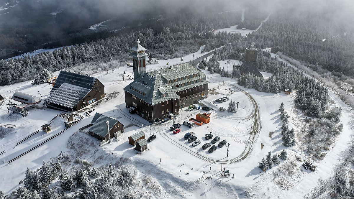 Neuschnee in Sachsens Höhenlagen
