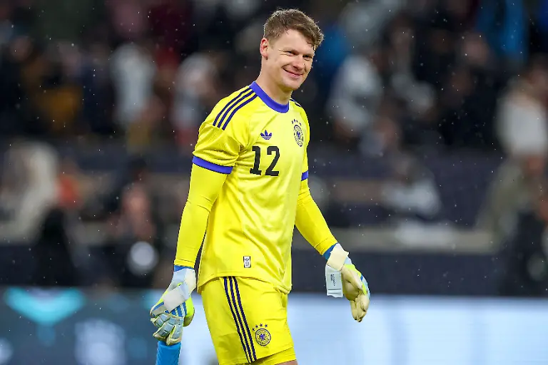 30-03-2026-Fussball-Laenderspiel-Deutschland-Ghana-MHP-Arena-Stuttgart-Saison-2025-2026-Torwart-Alexander-Nuebel-GER-12-lachend-gluecklich-zufrieden-DFB-regulations-prohibit-any-use-of-photographs-as-image-sequences-and-or-quasi-video