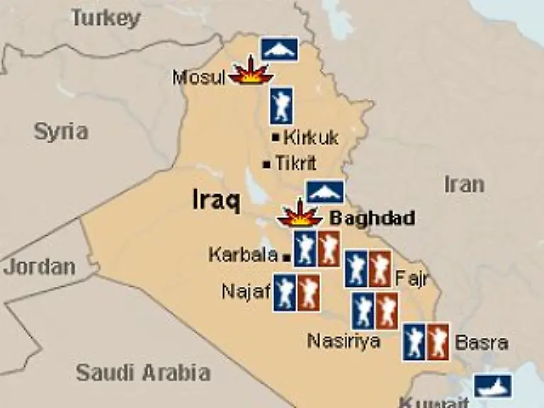 31-Maerz-2003-Wegen-des-raschen-Vormarsches-auf-Bagdad-treten-bei-den-US-Truppen-Versorgungsprobleme-auf