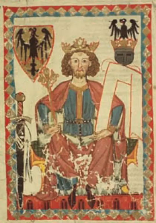 Barbarossa-starb-auf-einem-Kreuzzug-Nachfolger-wurde-sein-Sohn-Heinrich-VI-1165-1197-der-sich-erst-nach-vielen-innen-und-aussenpolitischen-Streitigkeiten-behaupten-konnte-Er-verfolgte-eine-grossangelegte-Territorialpolitik-die-auf-ein