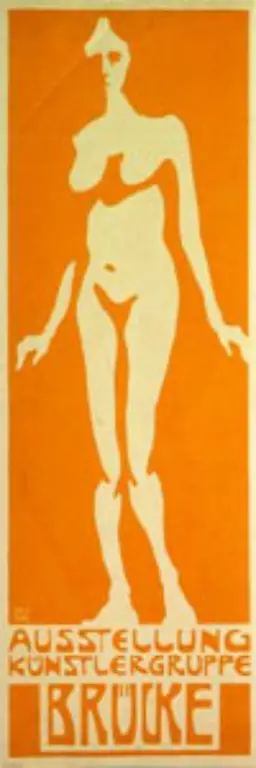 Laut-Gesetz-waren-oeffentliche-Darstellungen-untersagt-die-das-Scham-und-Sittlichkeitsgefuehl-der-Bevoelkerung-verletzen-konnten-Nach-heutigen-Massstaeben-wirkt-Bleyls-gelbe-Lithographie-einer-stilisierten-Frau-so-harmlos-wie-ein-Kuss-in-einer-Vorabendserie