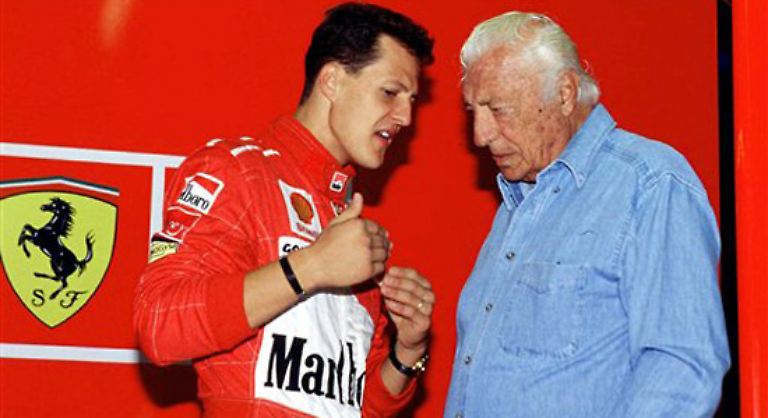 ... 91 Grand-Prix-Siege, 68 mal in der Pole Position, 1364 WM-Punkte (Foto: mit Gianni Agnelli)