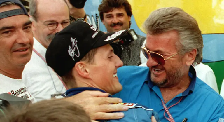 Als-Schumacher-im-belgischen-Spa-sein-Debuet-in-der-Koenigsklasse-gab-ahnte-nur-Willi-Weber-dass-dies-die-Geburtsstunde-des-besten-Rennfahrers-der-Welt-sein-sollte