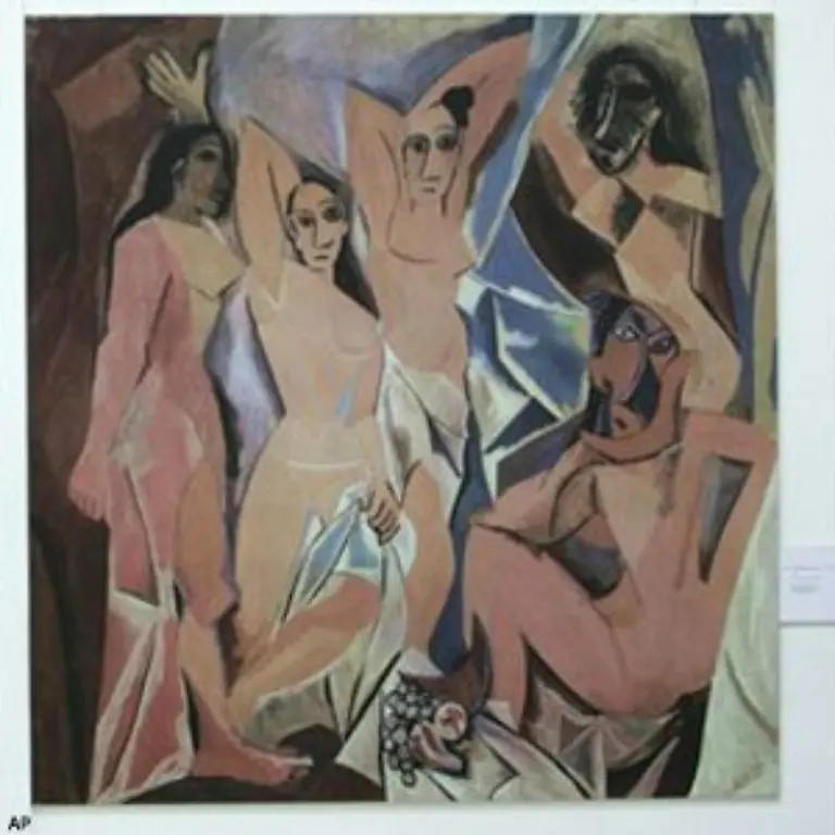 Mit-der-gleichnamigen-franzoesischen-Stadt-hat-das-Gemaelde-nichts-zu-tun-Es-entstand-vielmehr-aus-den-Erinnerungen-des-Kuenstlers-an-ein-Bordell-in-Barcelona-und-gilt-als-Picassos-erstes-kubistisches-Werk