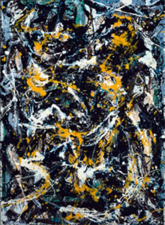 Immer-haeufiger-aendern-sich-die-Top-Ten-der-teuersten-Gemaelde-der-Welt-Die-neue-Nummer-eins-Number-5-1948-von-Jackson-Pollock-1912-1956-Der-US-Amerikaner-gehoert-zum-abstract-expressionism-das-Bild-wechselte-am-2-November-2006-fuer-den-Rekordpreis-von-140-Millionen-Dollar-den-Besitzer