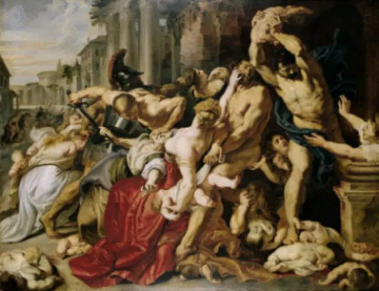 Das-Massaker-der-Unschuldigen-von-Peter-Paul-Rubens-erzielte-bei-einer-Versteigerung-am-10-Juli-2002-einen-Erloes-von-76-7-Millionen-Dollar