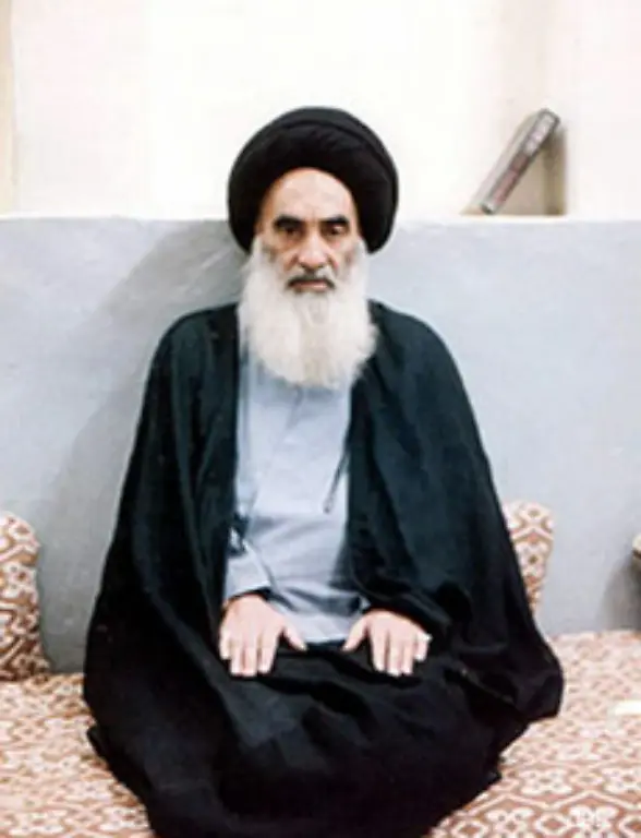 Einer-der-wichtigsten-schiitischen-Anfuehrer-ist-der-75-jaehrige-Ali-Al-Sistani-der-den-Amerikanern-recht-positiv-gegenuebersteht-Sistani-befuerwortet-die-Trennung-zwischen-Staat-und-Religion-und
