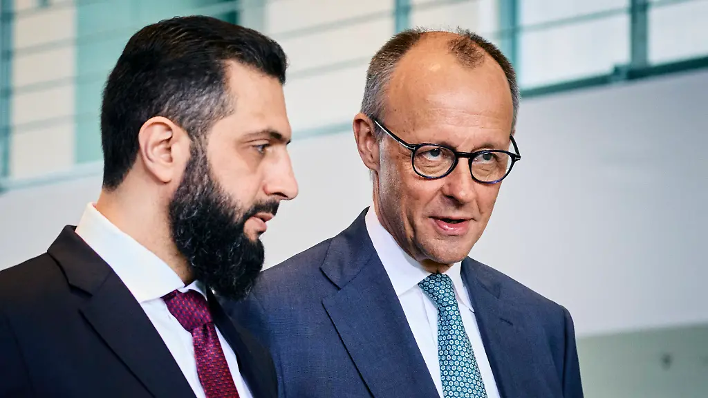 Friedrich-Merz-CDU-Bundeskanzler-trifft-den-Praesidenten-der-Arabischen-Republik-Syrien-Ahmed-al-Sharaa-in-Berlin-30-03-2026