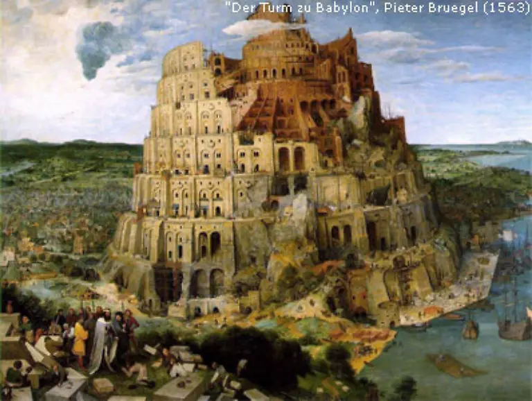 Pfingsten-ist-damit-die-Gruendung-der-Kirche-und-der-Beginn-der-weltweiten-Mission-Mit-dem-Pfingstwunder-wurde-aus-christlicher-Sicht-die-babylonische-Sprachverwirrung-aufgehoben-mit-der-Gott-die-Menschen-fuer-ihre-Selbstueberschaetzung-beim-Turmbau-zu-Babel-bestraft-hatte