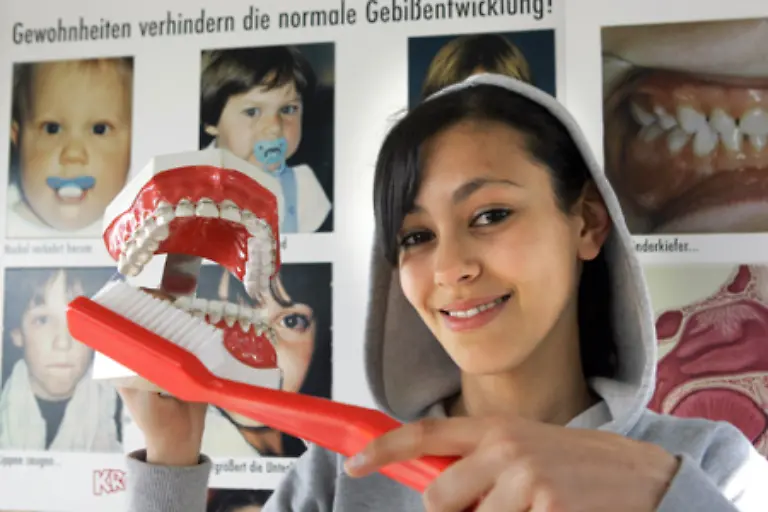 Der-Wechsel-zum-bleibenden-Gebiss-ist-meist-im-dreizehnten-Lebensjahr-abgeschlossen-Ausnahmen-bilden-nur-die-Weisheitszaehne-Das-sind-die-hinteren-Backenzaehne-die-erst-im-Erwachsenenalter-durchbrechen