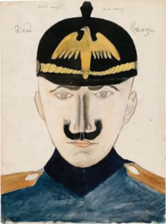 umgekehrt-war-es-traditionell-genauso-russische-Kinderzeichung-mit-dem-Portraet-eines-deutschen-Soldaten-1914