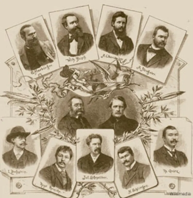 Seine-Zeichner-und-Erzaehlerkarriere-beginnt-Busch-mit-Beitraegen-fuer-die-Fliegenden-Blaetter-einer-satirischen-Illustrierten-1865-erscheint-Max-und-Moritz-die-Rechte-verkaufte-er-als-Student-fuer-etwa-1000-Gulden-an-seinen-Verleger
