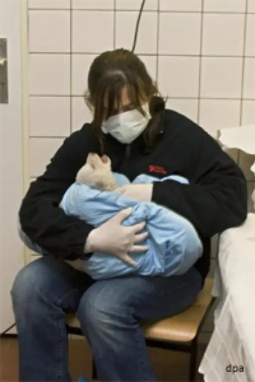Sie-war-die-erste-die-dem-Eisbaerbaby-in-beide-Augen-schauen-durfte