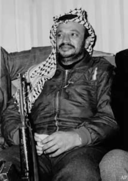 PLO-Chef-Jassir-Arafat-putscht-waehrend-des-Schwarzen-September-1970-gegen-Jordaniens-Koenig-Hussein-Ueber-zehntausend-Palaestinenser-sterben