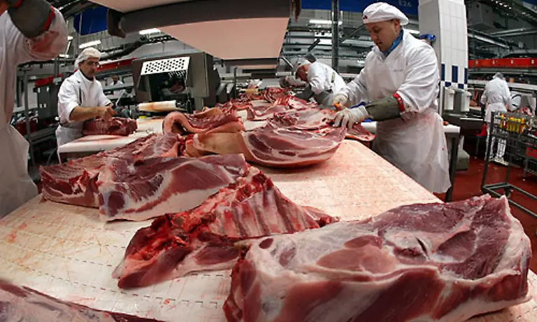Auch-beim-Schweinekotelett-ist-der-Preisverfall-in-der-Lebensmittelindustrie-offensichtlich-Fuer-ein-Kilo-musste-1960-zwei-Stunden-und-37-Minuten-geschuftet-werden-1991-waren-es-noch-37-Minuten-und-2007-nur-noch-31-Minuten
