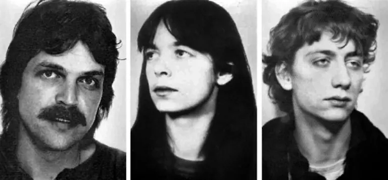 Die-Angehoerigen-der-dritten-Generation-aus-den-80er-und-90er-Jahren-sind-hingegen-weitgehend-unbekannt-Zugerechnet-werden-ihr-Ernst-Volker-Staub-l-Daniela-Klette-und-Burkhard-Garweg-undatierte-Fahndungsbilder-des-Bundeskriminalamts