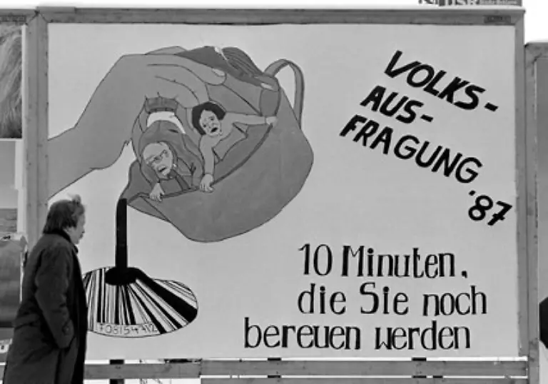 Die-zunehmende-Entfremdung-zwischen-den-Gruenen-und-Schily-wird-Ende-der-80er-Jahre-immer-deutlicher-So-stellt-er-sich-etwa-quer-zu-einem-Aufruf-der-Gruenen-Bundestagsfraktion-die-Volkszaehlung-1987-zu-boykottieren