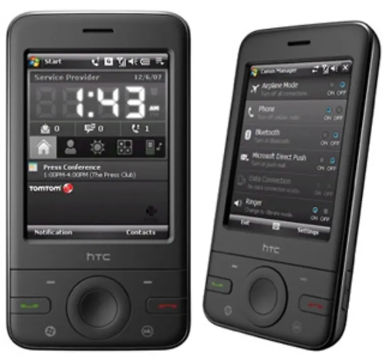 Das-Pharos-P3470-ist-das-Einstiegs-Smartphone-von-HTC-GPS-ist-mit-an-Bord-und-ebenfalls-die-Navigationssoftware-von-TomTom-Auf-WLAN-und-UMTS-muss-man-verzichten-Strassenpreis-340-Euro