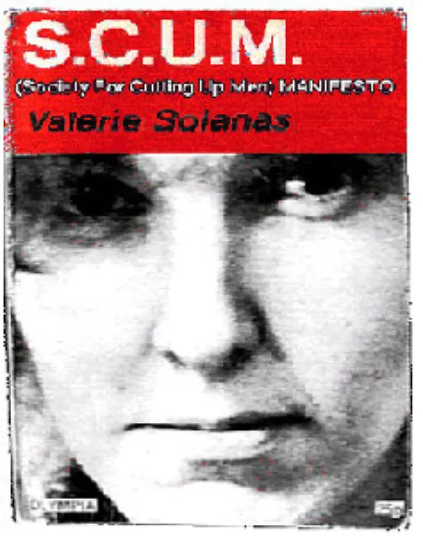 Solanas-hatte-eine-Gruppe-namens-SCUM-Society-for-Cutting-Up-Men-gegruendet-und-war-selbst-ihr-einziges-Mitglied-Als-Valerie-Solanas-am-Tag-danach-verhaftet-wird-sagt-sie-Er-hatte-zuviel-Kontrolle-ueber-mein-Leben