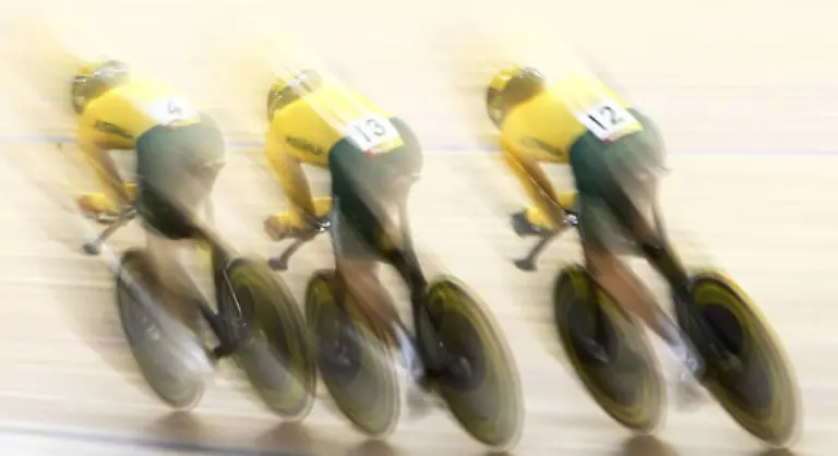 Verwischt-Australisches-Rad-Team
