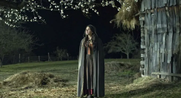 Als-Krabat-auf-einem-seiner-Ausfluege-dem-Bauernmaedchen-Kantorka-Paula-Kalenberg-begegnet