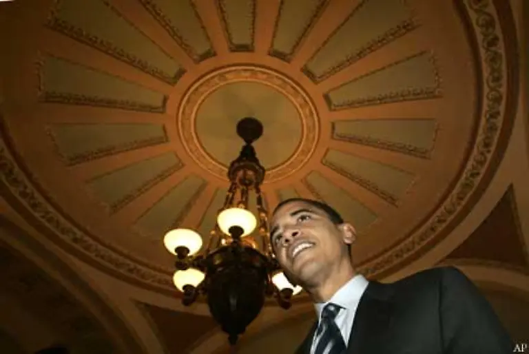 Den-Sprung-aus-dem-Senat-in-Springfield-der-Hauptstadt-von-Illinois-in-den-Senat-von-Washington-gelingt-ihm-mit-70-Prozent-der-Stimmen-Er-ist-der-einzige-Afroamerikaner-in-der-kleineren-Kongresskammer-und-erst-der-fuenfte-schwarze-US-Senator-in-der-Geschichte-der-USA