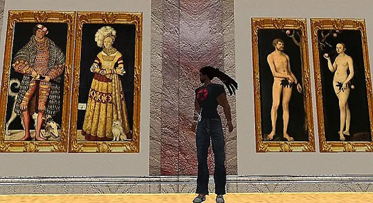 Eine-Begegnung-der-merkwuerdigen-Art-Lucas-Cranach-der-Aeltere-trifft-auf-einen-Avatar