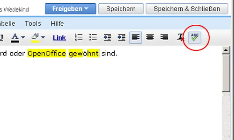 Ihr-Text-ist-seltsamerweise-an-vielen-Stellen-gelb-markiert-Das-liegt-daran-dass-Sie-die-Rechtschreibpruefung-noch-nicht-aktiviert-haben-Um-das-nachzuholen-klicken-Sie-einmal-auf-ABC