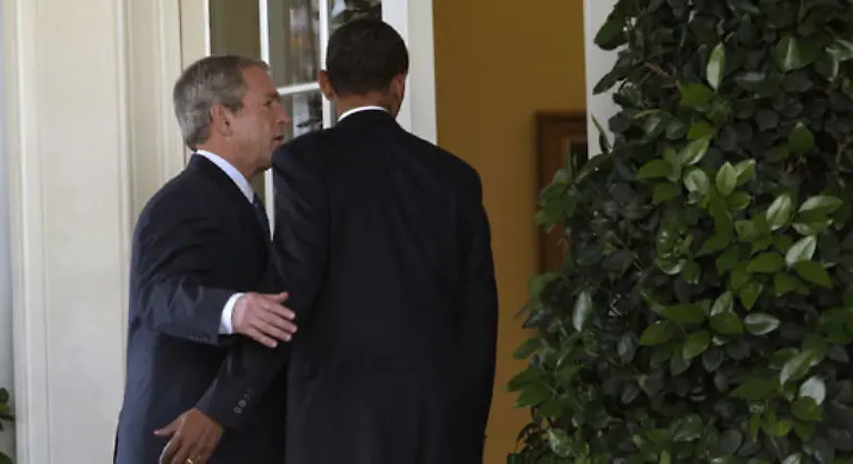 Mr-Bush-ist-dazu-wohl-bereit-hat-aber-seinerseits-eine-Bitte-an-Mr-Obama-Da-gibt-es-dieses-Handelsabkommen-mit-Kolumbien-das-die-Freunde-von-Mr-Obama-blockieren-das-muesste-erst-noch-erledigt-werden
