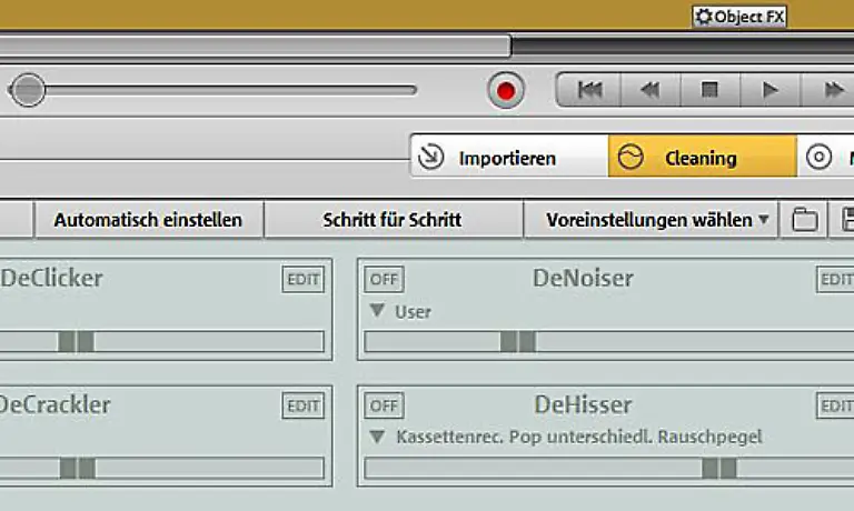 Um-Knistern-Knacksen-Rauschen-etc-zu-entfernen-klicken-Sie-auf-Cleaning-und-danach-auf-Automatisch-einstellen