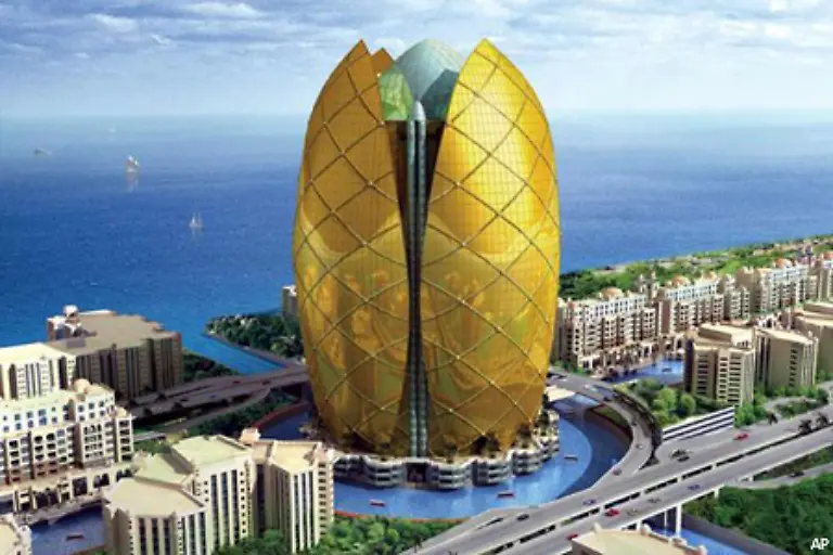 Das-Trump-International-Hotel-and-Tower-sollte-von-vier-goldenen-Blumenblaettern-umgeben-werden-Das-wurde-abgelehnt