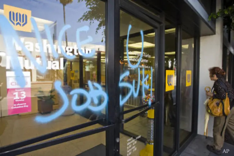 Die-einst-fuehrende-US-Sparkasse-Washington-Mutual-bricht-unter-den-Lasten-der-Kreditkrise-zusammen-Sie-wird-zu-weiten-Teilen-vom-Finanzkonzern-J-P-Morgan-Chase-uebernommen